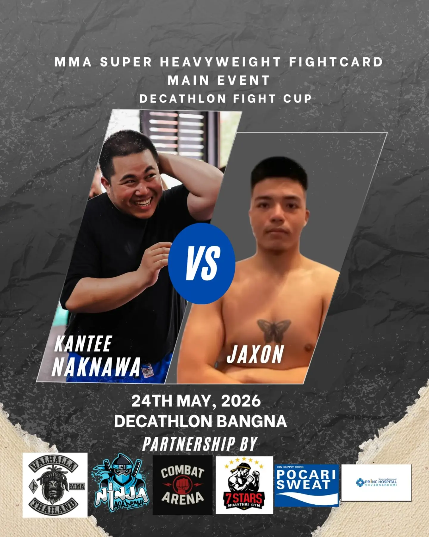 MMA Super heavyweight bout Decathlon Fight cup 2026