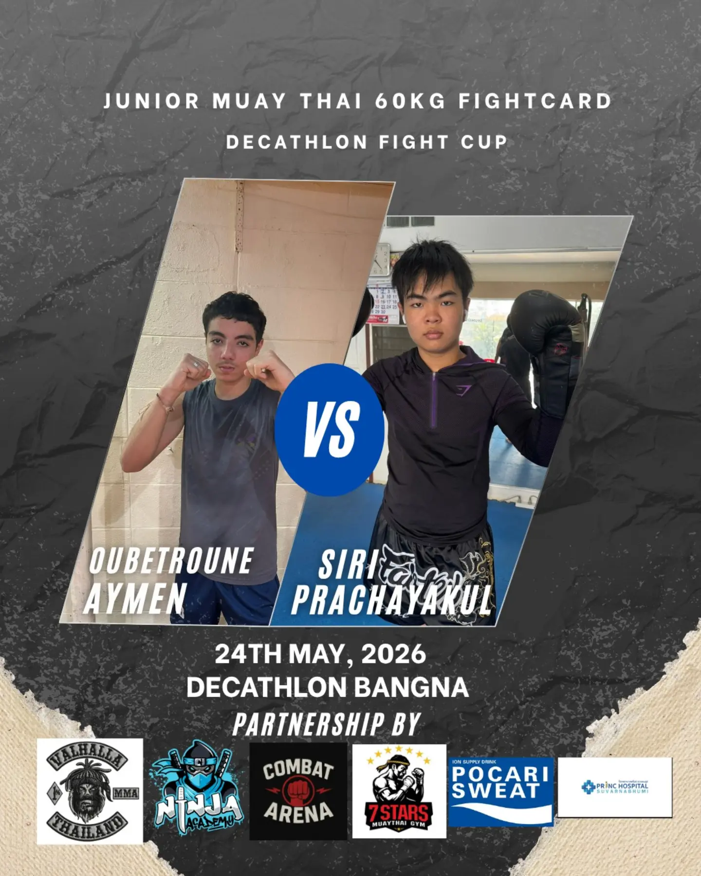 Junior Muay-thai 60kg bout Decathlon Fight cup 2026