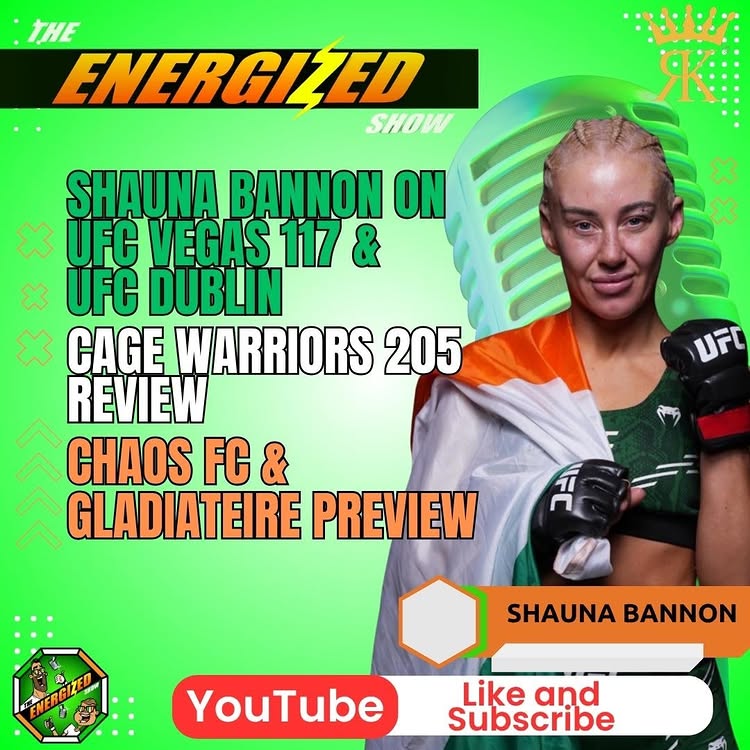 The Energized Show with @shaunabannon_ ( @holohanmartialarts ) is now live 💯😎🎙️