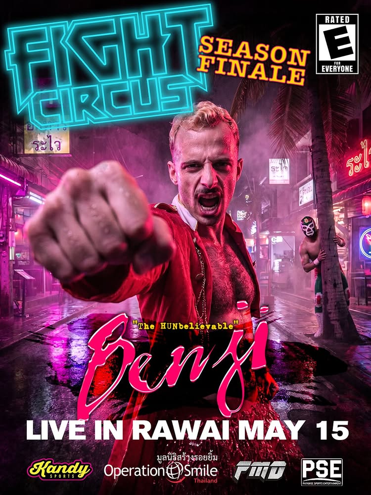 “THE HUNbelievable” BENJI returns Friday night at @kandy_rawai for our SEASON FINALE‼️