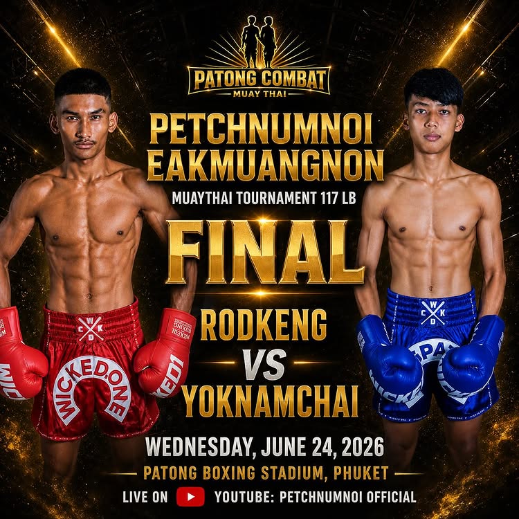 Petchnumnoi X Eakmuangnon Muaythai Tournament 117 LB Final Round