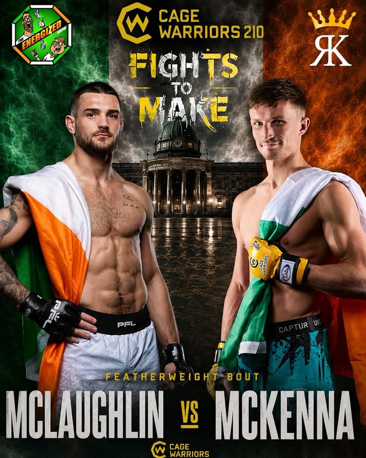 Two rising Irish Featherweights no strangers to Domestic dust ups @coreymclaughlin_ vs @damienmckenna_ would no doubt be a FOTN contender! Would love to see thi