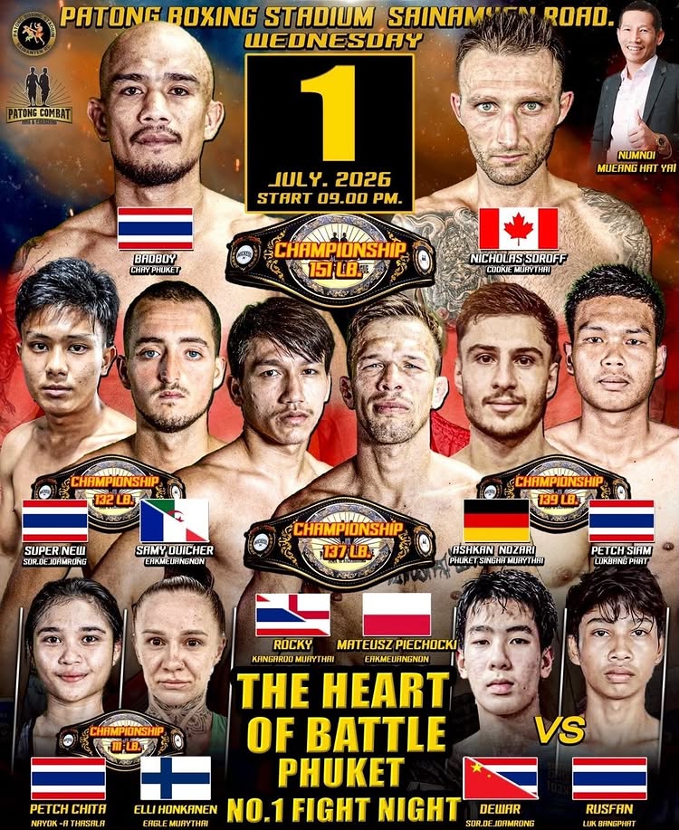 🥊🔥 PATONG COMBAT – THE HEART OF BATTLE PHUKET 🔥🥊