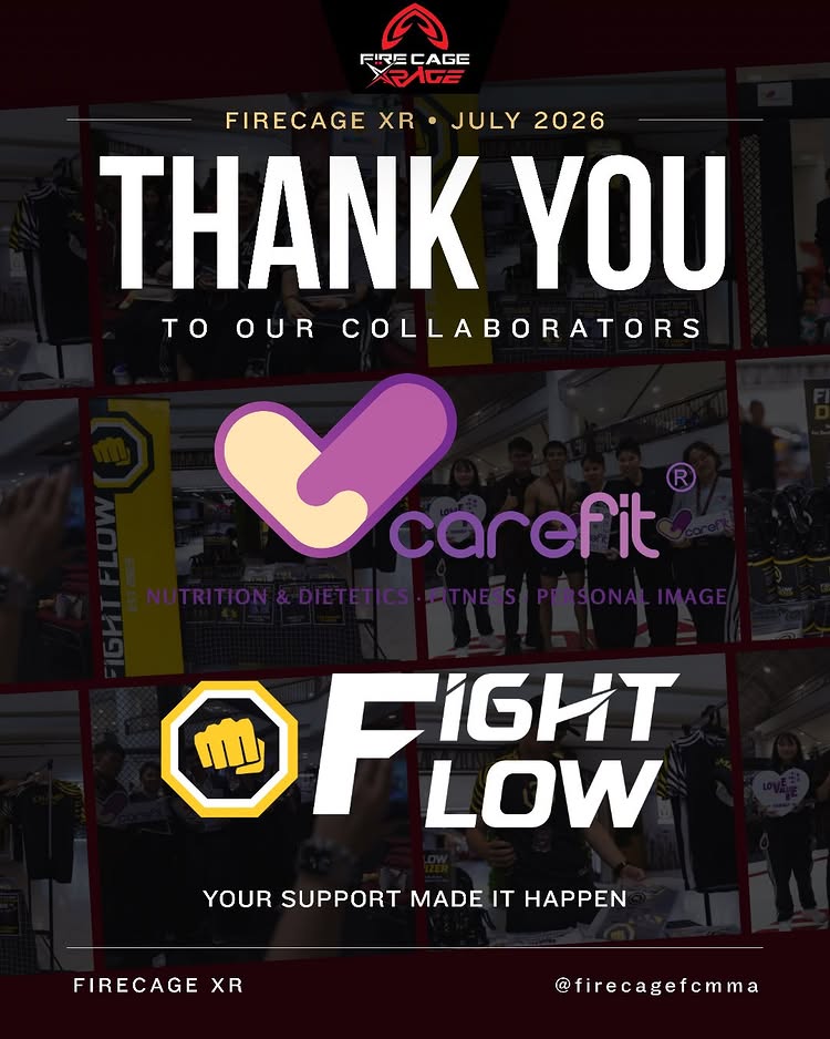 Fire Cage XR would not have been possible without the incredible support of the sponsors, partners, gyms, organisations, and collaborators who came together to
