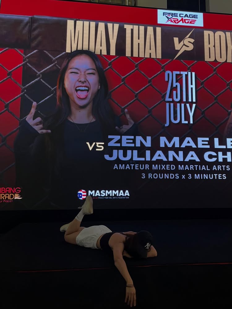 mma debut weekend 💘 officially a winner across 3 disciplines which is so so cool because @stamp_fairtex has been my idol for a long time eeek 🥹