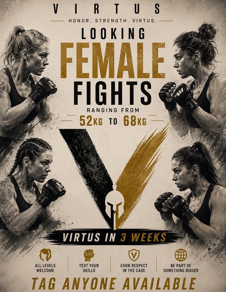 🚨 FEMALE FIGHTERS WANTED 🚨