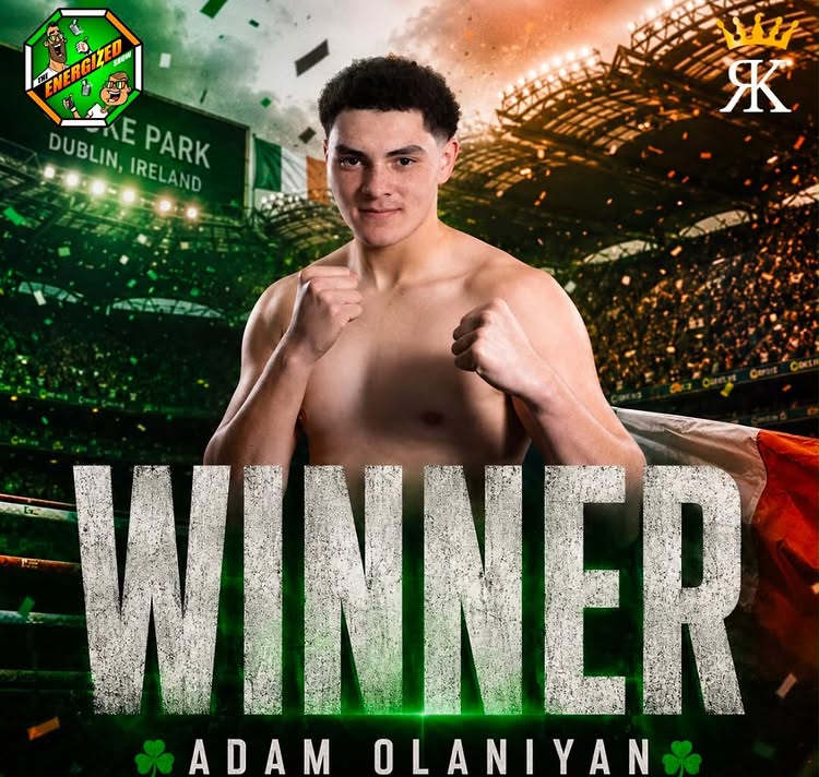 @adamolaniyan5 gets the win in Croke Park 🥊