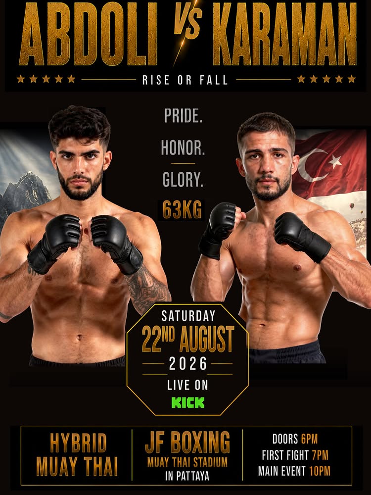 Two of Muay Thai’s finest step into the ring representing world-renowned gyms, ready to test themselves under a fast-paced hybrid rule set. Skill, speed and pow