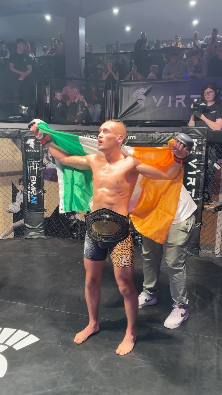 @taylor7heff ( @mmacork & @bmasouthside ) wins the @virtusmma Lightweight Title via UD 👑