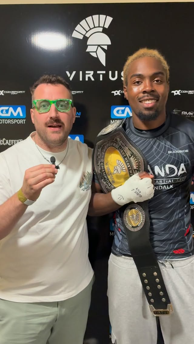 @destiny.ezeobi ( @sandaninja ) on his KO win at @virtusmma 6 👊