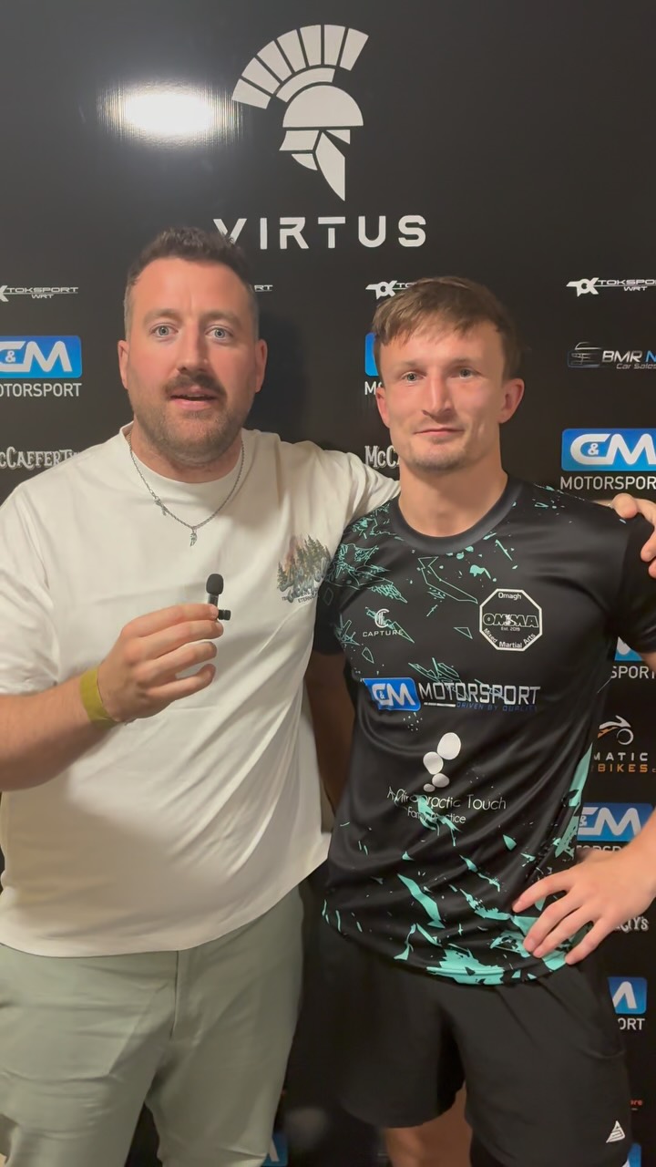 @damienmckenna_ ( @omma_ryano ) ahead of his @cagewarriors 210 Dublin fight at @virtusmma 6 👊