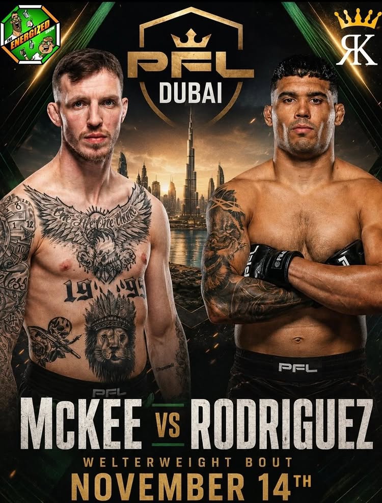 @rhysmckeemma ( @fightacademyireland ) returns at @pflmma Dubai on Saturday November 14th 👊☠️🇮🇪