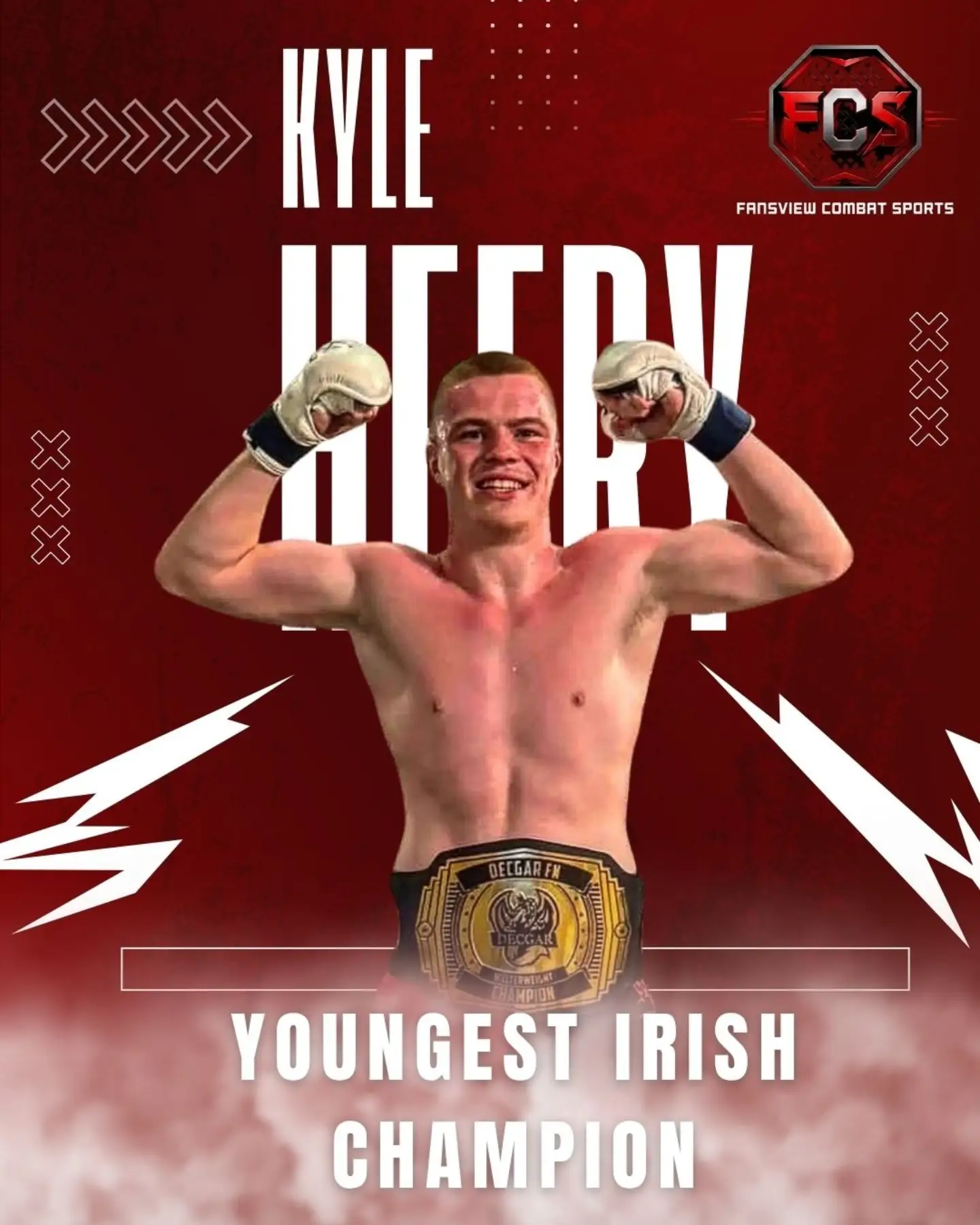 @kyleheery becomes the youngest Irish amateur champion, he went up a weight class to welterweight on short notice.