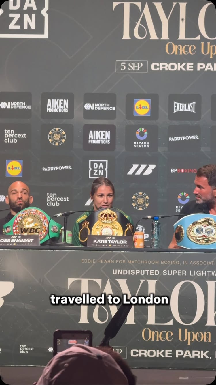 “I’m not sure any other country where 80,000 would turn up for a female athlete” 🇮🇪🥊