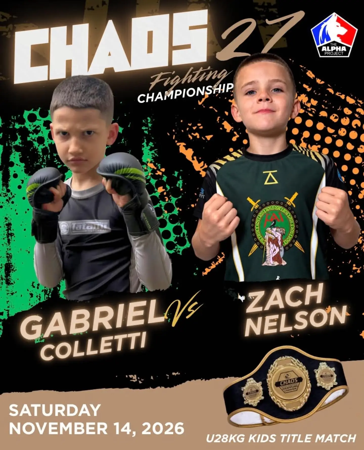 U28kgs Kids Title