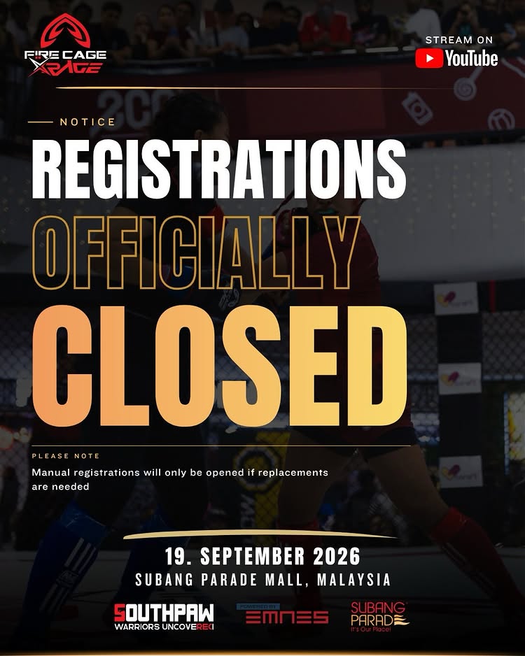 🚨 REGISTRATIONS OFFICIALLY CLOSED!