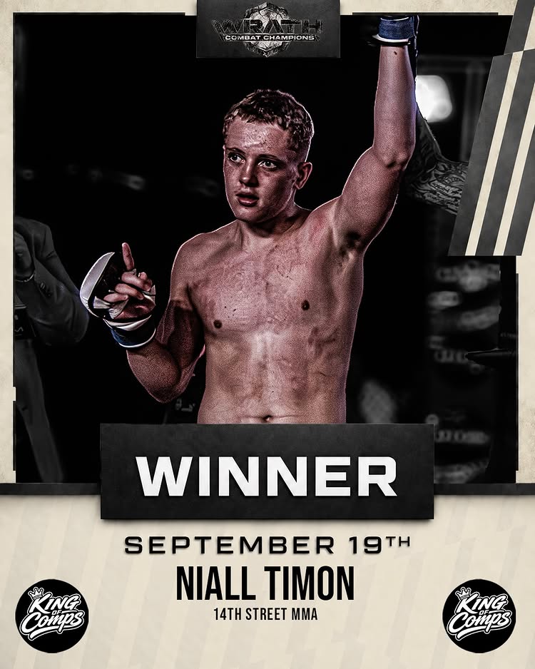 Nial Timon from 14th-Street MMA defeats Ruari MacNeil from CMAC in a 70KG Teen Novice bout! 🔥