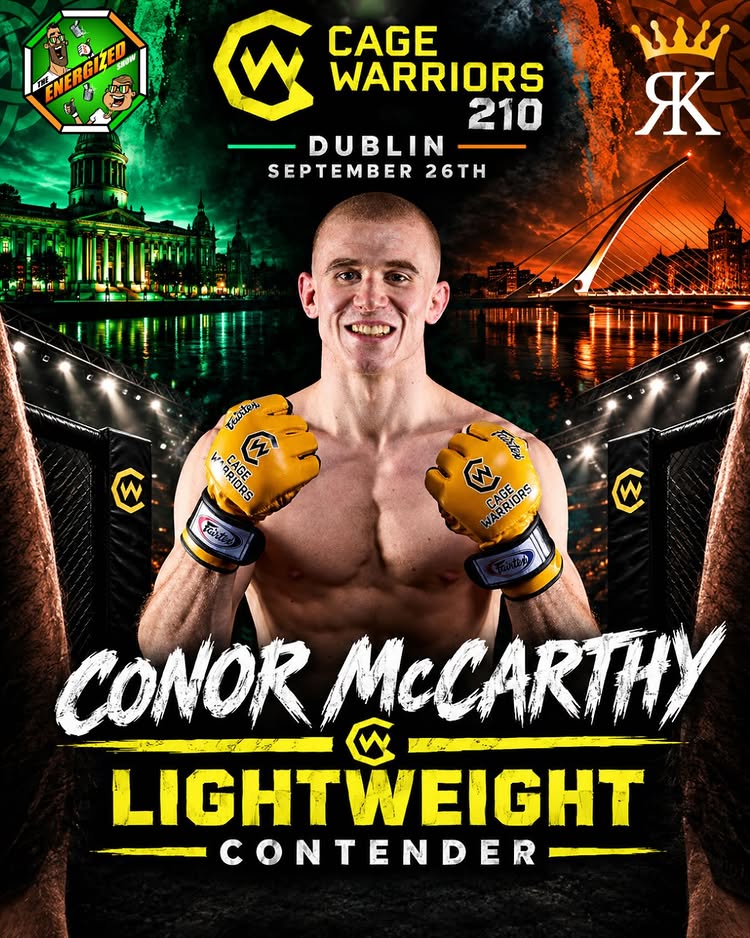 The Hotstepper @conormccarthymma will be back with a vengeance at @cagewarriors 210 this weekend !
