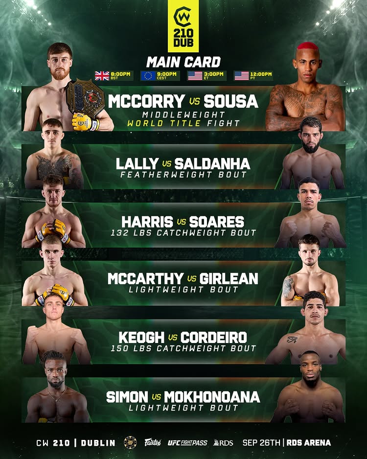Your Saturday is SET With a Dublin Fight Night 🇮🇪🔥