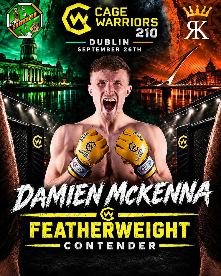 @damienmckenna_ will look to build on momentum at @cagewarriors 210 when he takes on his most experienced opponent to date