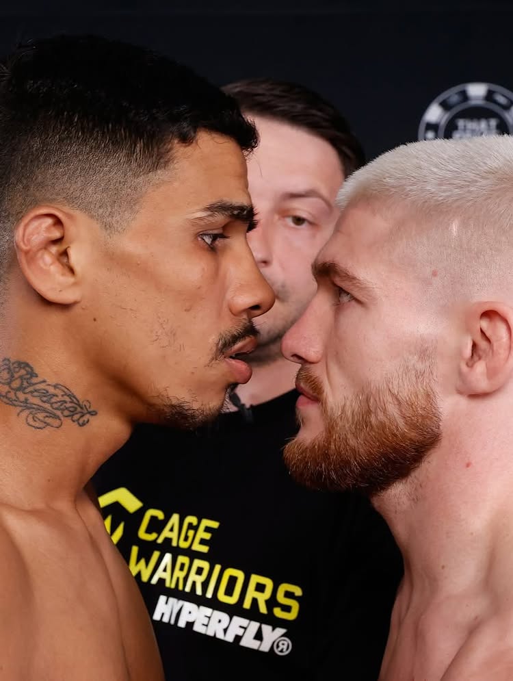 @gerharrismma means business tomorrow night @cagewarriors