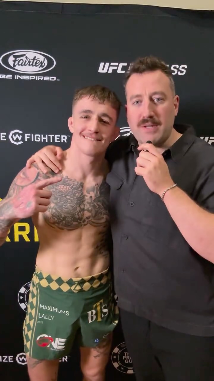 @maximuslally post fight at @cagewarriors 210