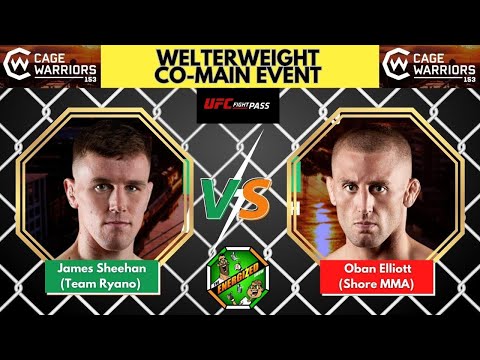 James Sheehan Vs Oban Elliott | Cage Warriors 153 Dublin Fight | Energized's "The Face Off"
