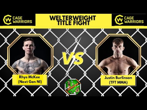 Rhys McKee Vs Justin Burlinson | Cage Warriors 140 Welterweight Title | Energized's "The Face Off"