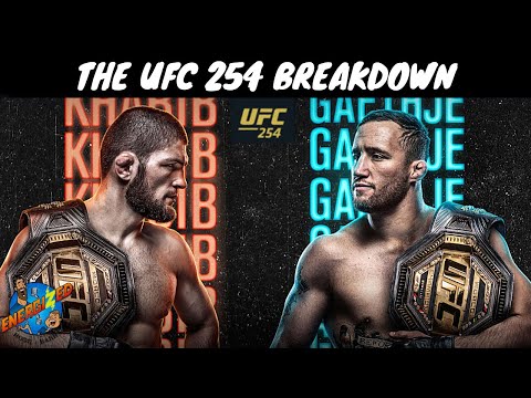 UFC 254 Khabib Vs Gaethje Breakdown | McGregor Vs Poirier | Sam Alvey | Energized Show