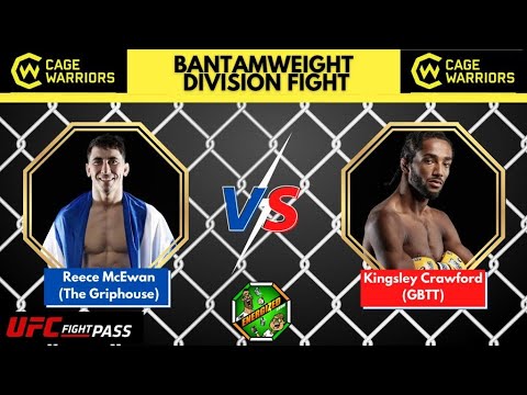 Reece McEwan Vs Kingsley Crawford | Cage Warriors 141 London Fight | Energized's "The Face Off"